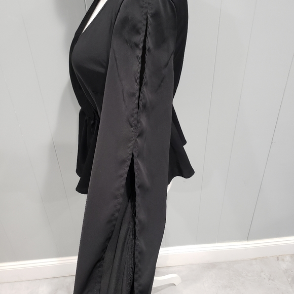 Shein Black Blouse Sz M - Picture 4 of 5